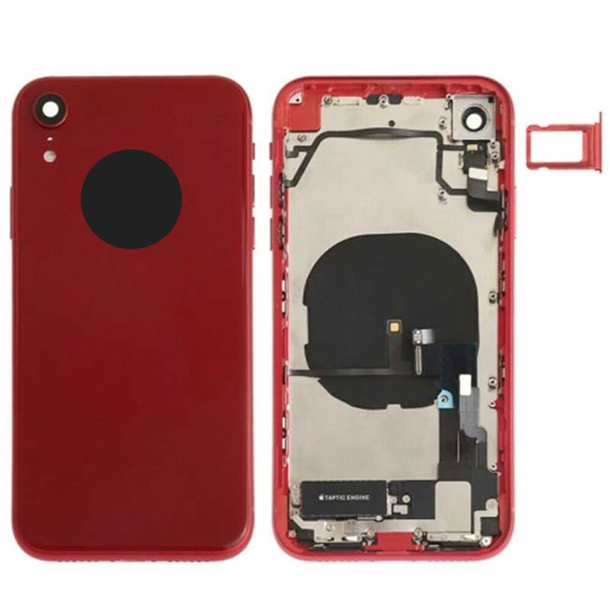 Chasis con componentes iPhone Xr Rojo