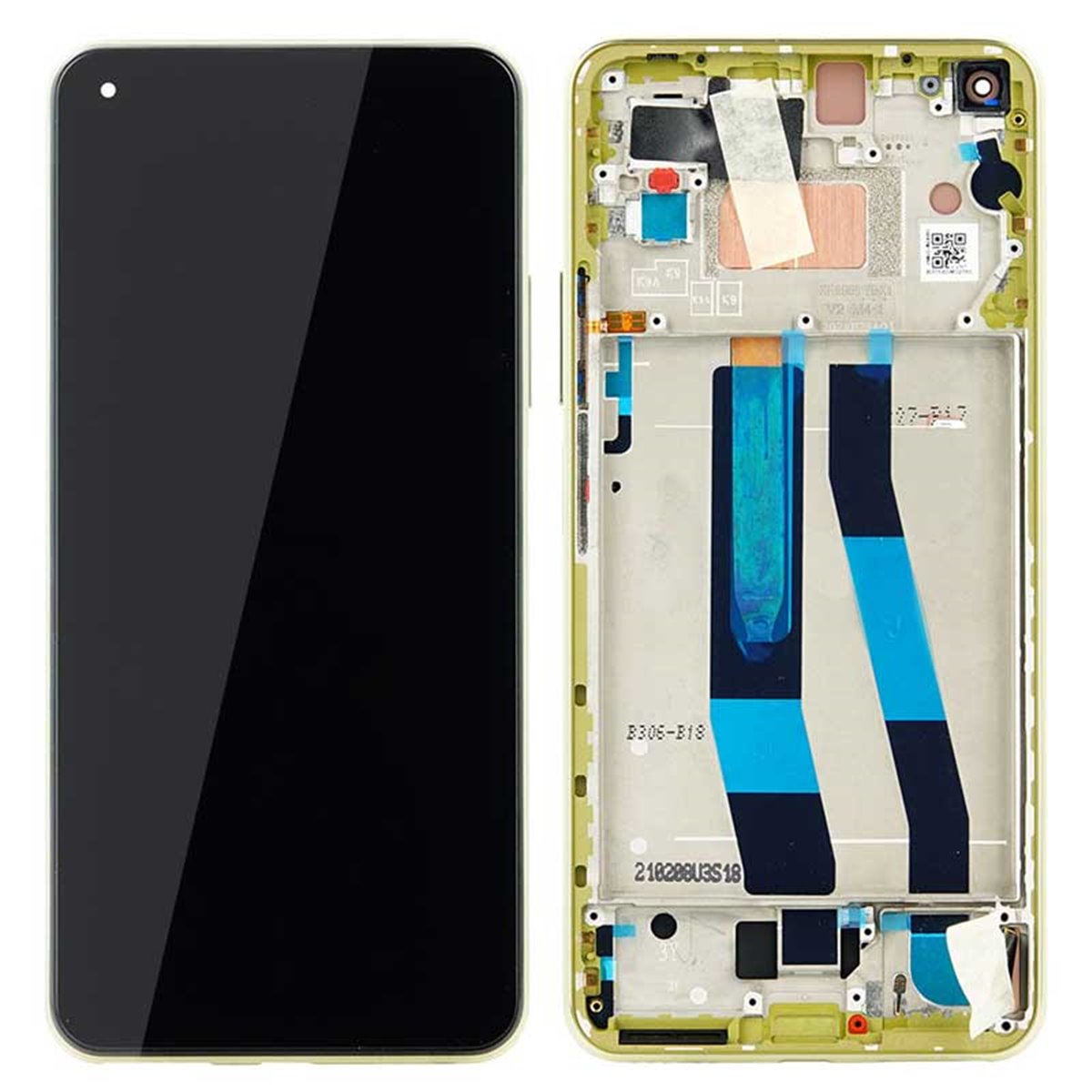 Pantalla completa original con marco Xiaomi Mi 11 Lite 5G Amarillo
