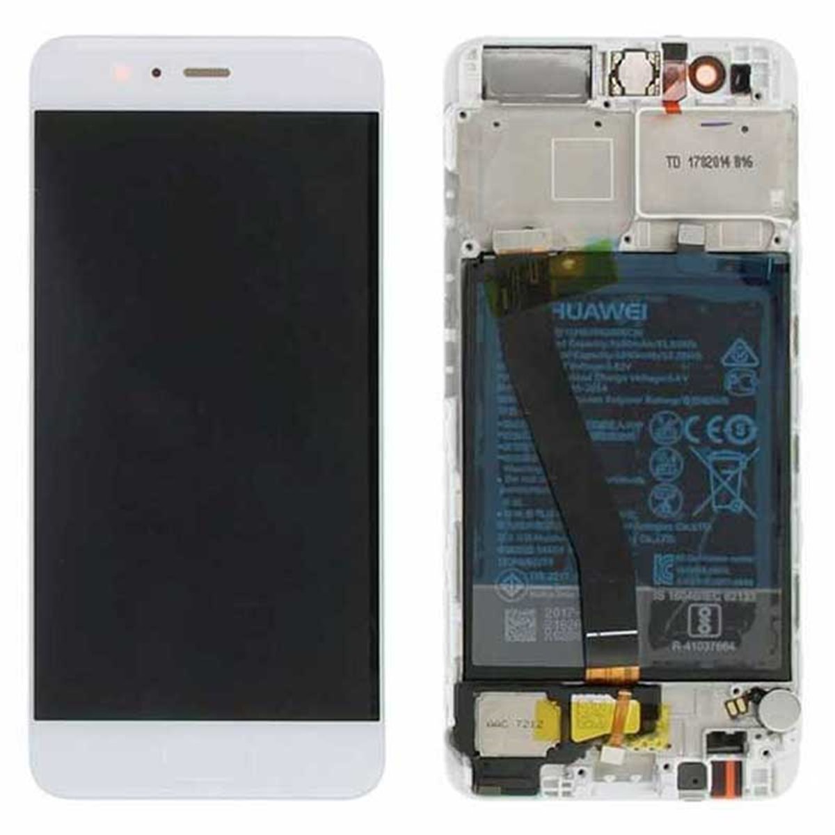 Pantalla original con marco y bateria Huawei P10 Blanco