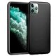 Funda gel silicona negra iPhone 11 Pro max (A2161, A2220, A2218)