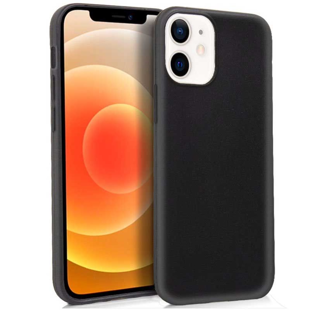 Funda gel silicona negra iPhone 12 Mini