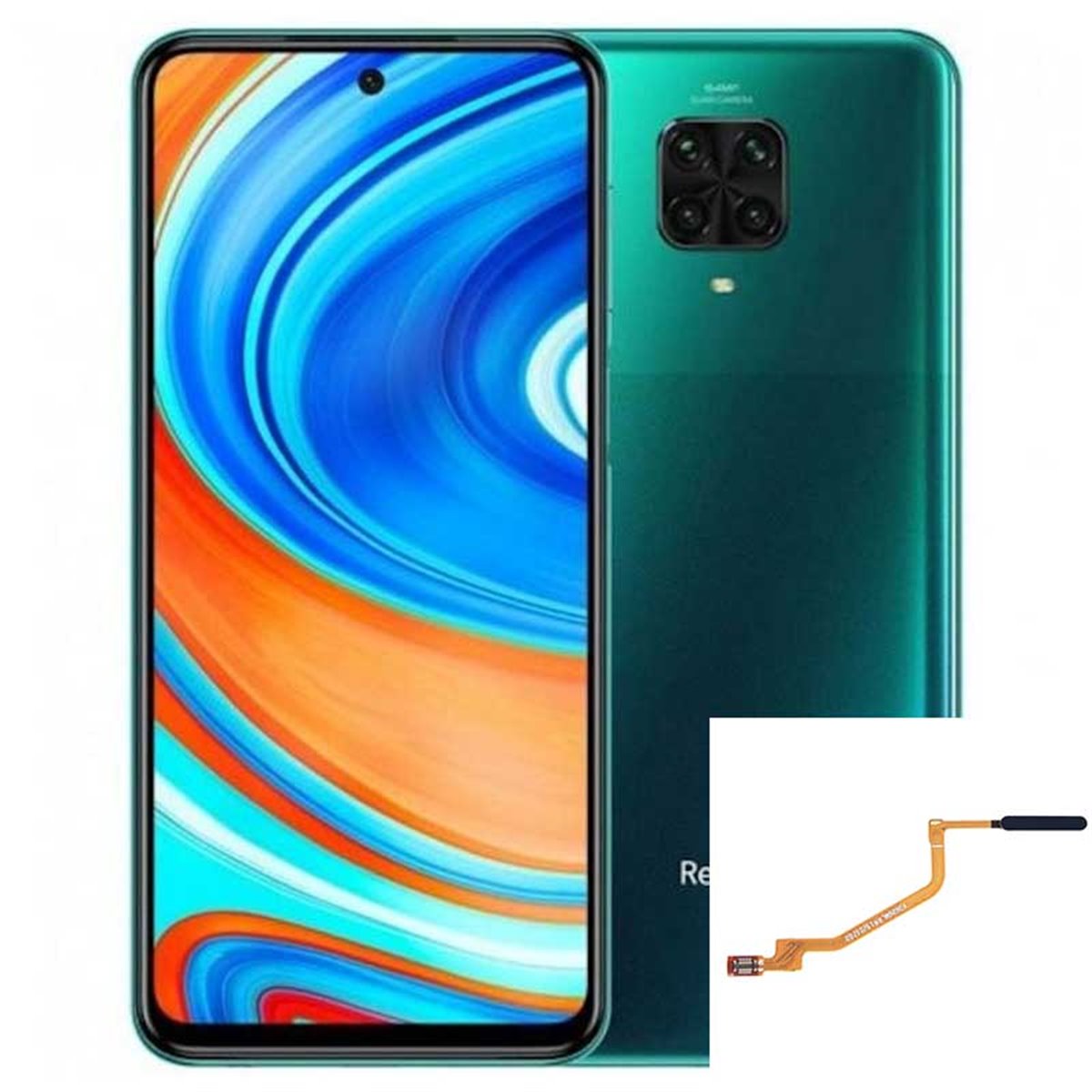 Reparacion/ cambio Flex Boton huella digital Xiaomi Redmi Note 9s/ 9 Pro 