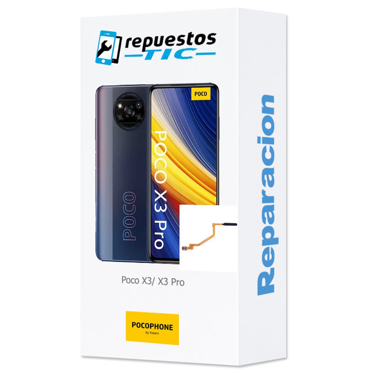 Reparacion/ cambio Flex Boton huella digital Xiaomi Poco X3/ X3 Pro
