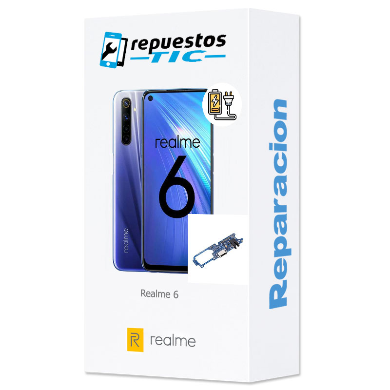 Reparacion/ cambio Conector de carga Realme 6