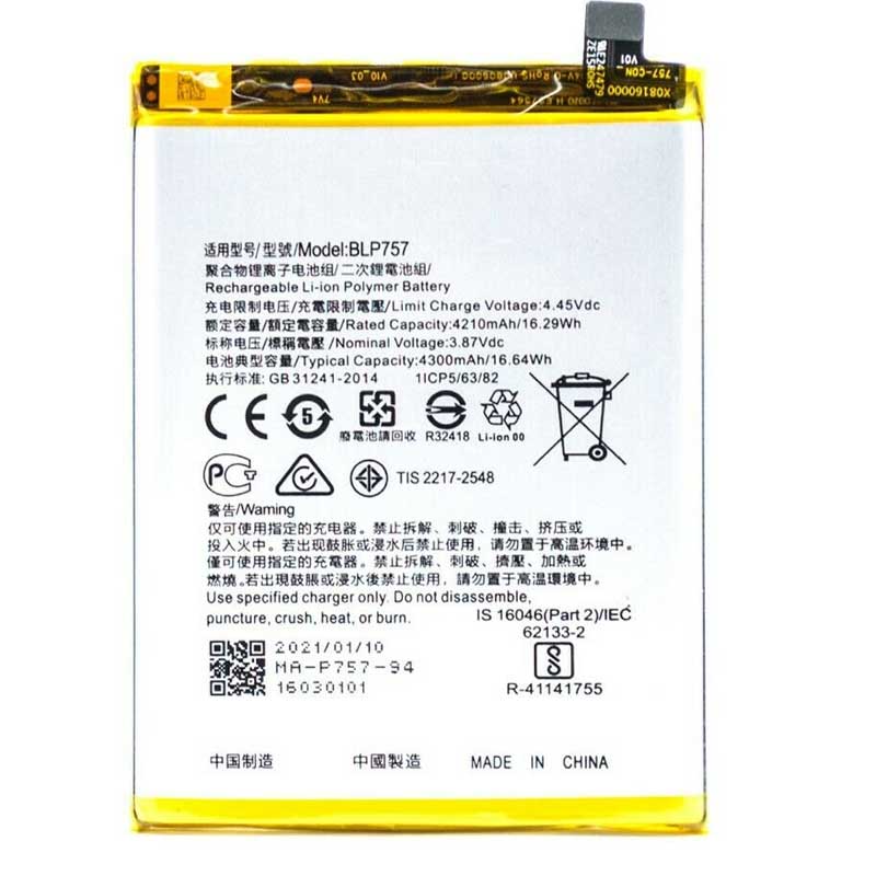 Bateria BLP757 Realme 6/ 6 Pro