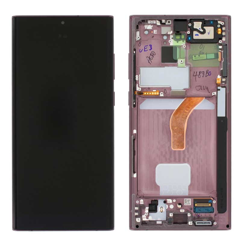 Pantalla original Samsung Galaxy S22 Ultra 5G S908 Borgoña (Burgundy)