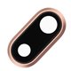 Lente Camara trasera iPhone 8 Plus con marco oro rosa
