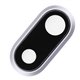 Lente Camara trasera iPhone 8 Plus con marco blanco