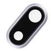 Lente Camara trasera iPhone 8 Plus con marco Blanco