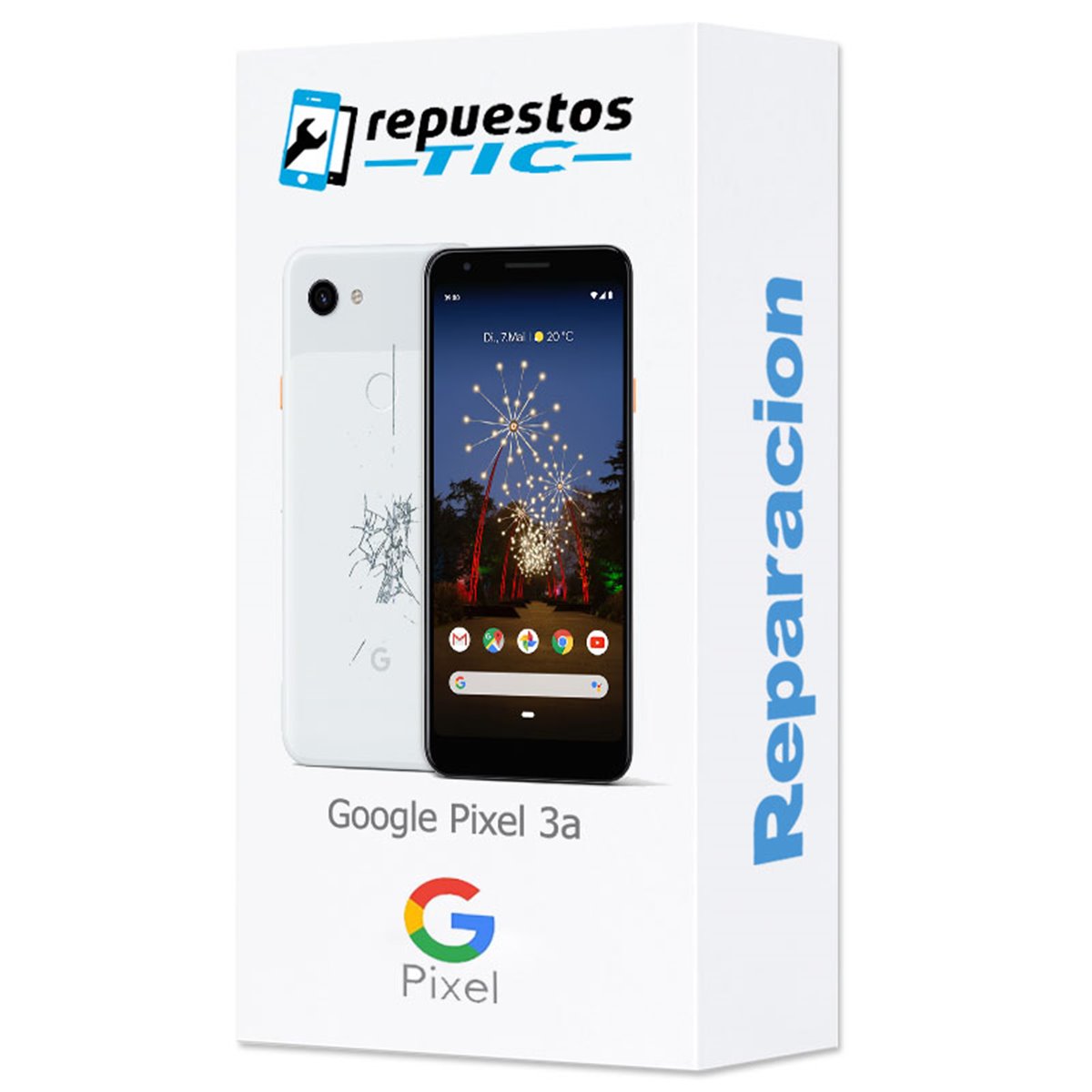 Reparacion/ cambio Tapa trasera Google Pixel 3a