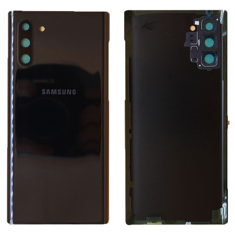 Tapa trasera Samsung Galaxy Note 10 N970 con lente Negra (Aura Black)