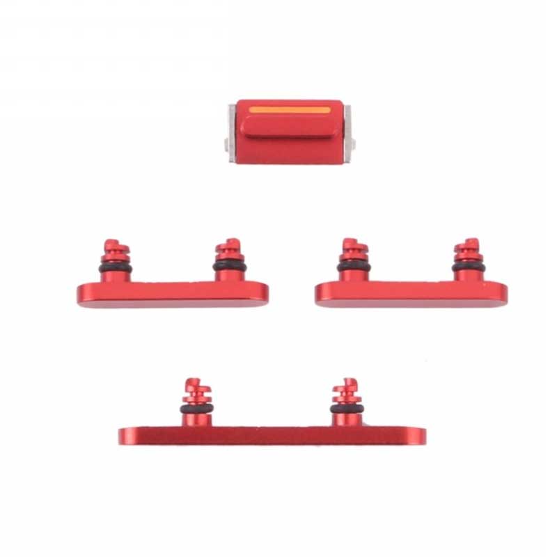 Set botones laterales iPhone 13 Rojo