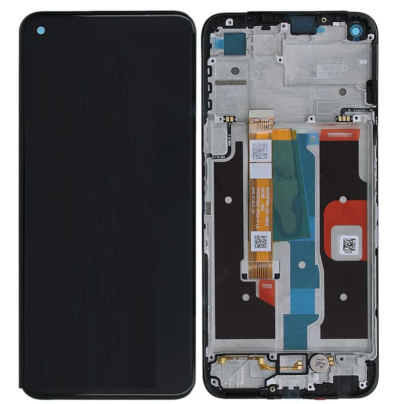 Pantalla original Realme 8i Service Pack. Negro