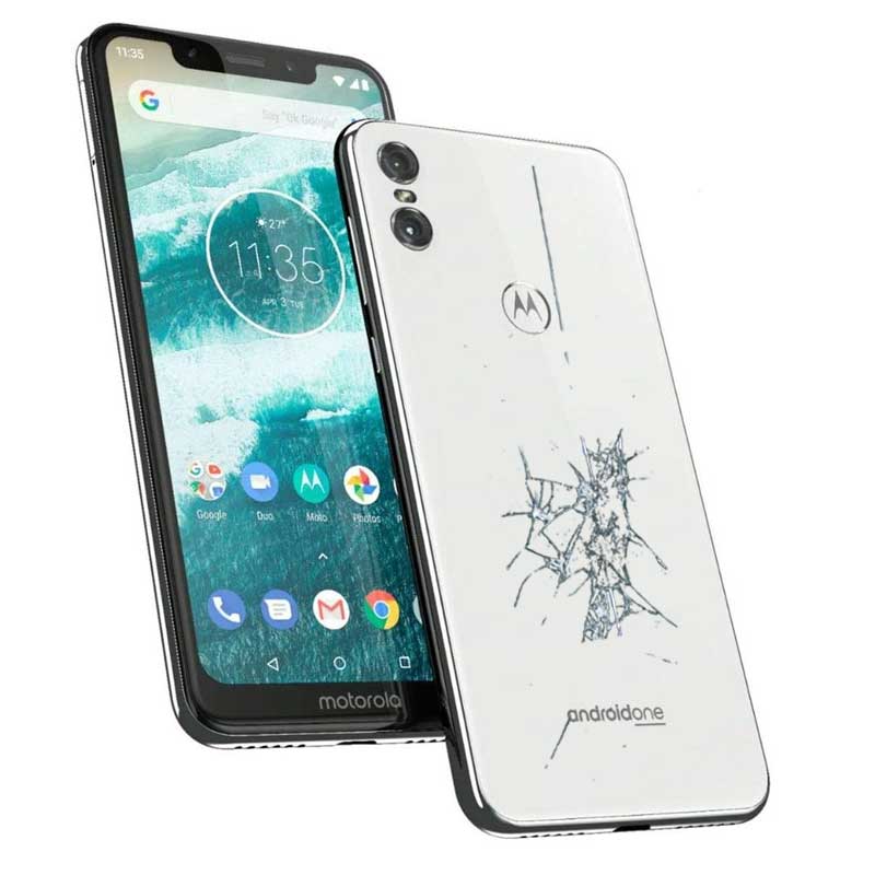 Reparacion/ cambio Tapa trasera original Motorola One  Blanco