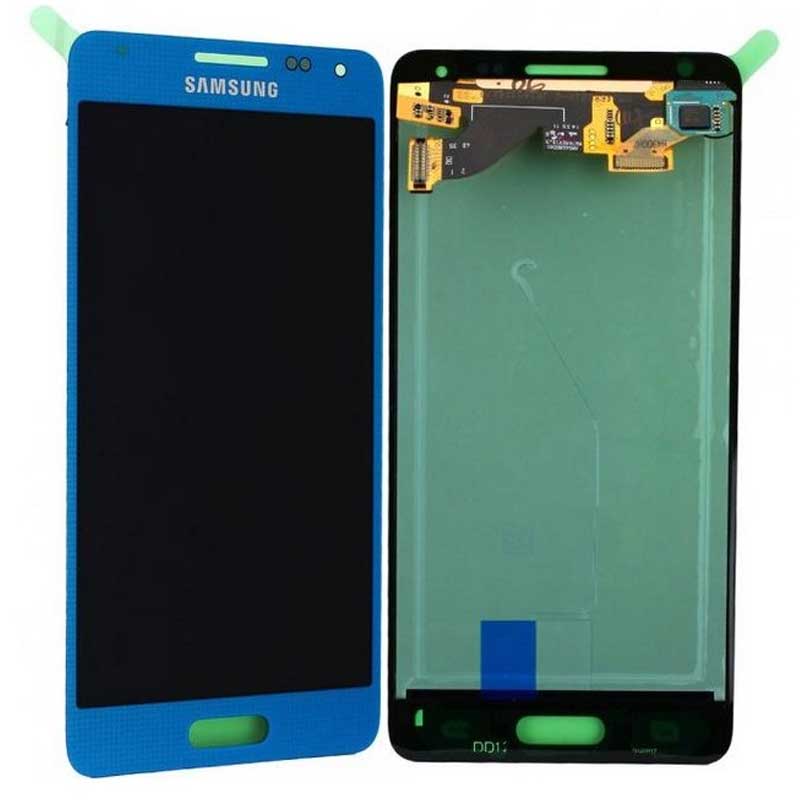 Pantalla original Samsung Galaxy Alpha G850 Service Pack Azul