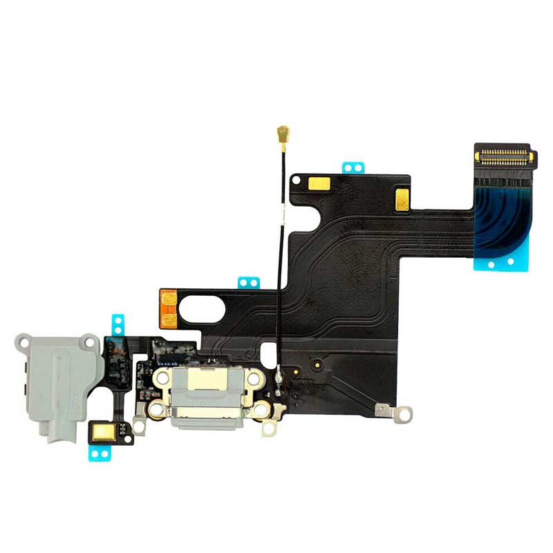 Flex Conector Carrega e Micro para iPhone 6 branco