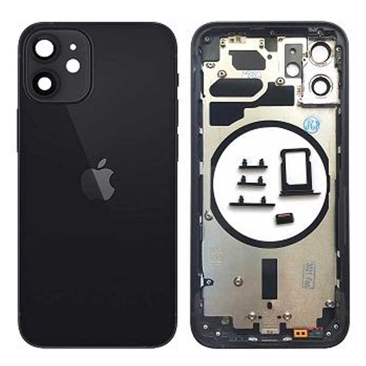 Chasis iPhone 12 Mini Negro (sin componentes)