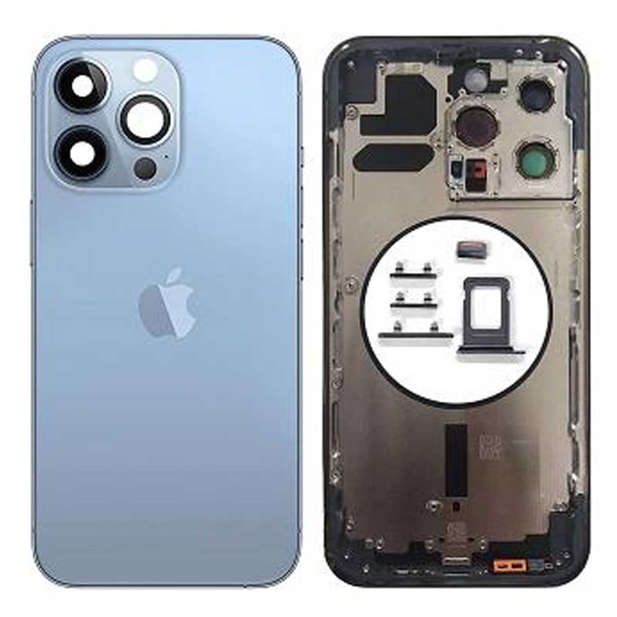 Chasis iPhone 13 Pro Azul (sin componentes)