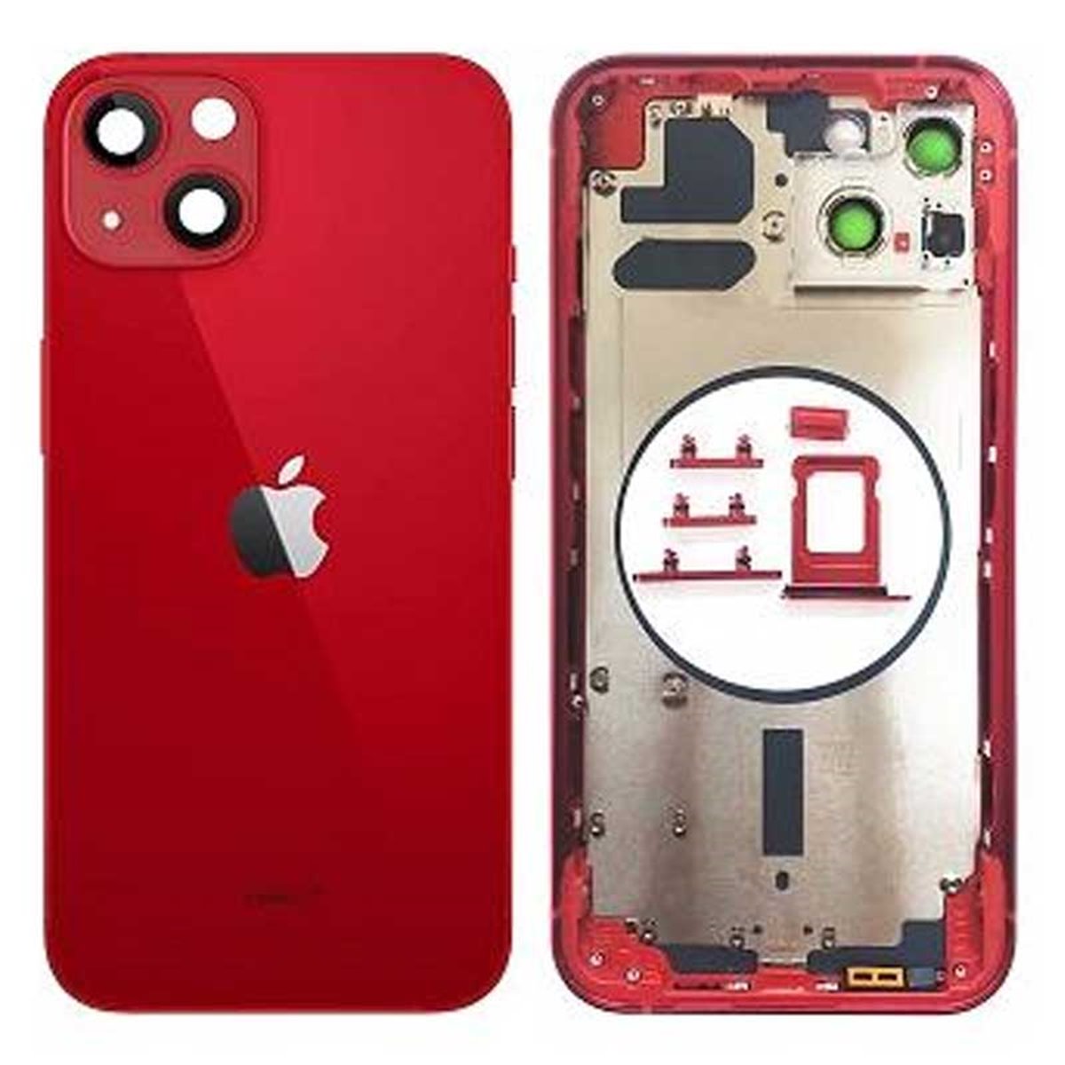 Chasis iPhone 13 Rojo (sin componentes) 