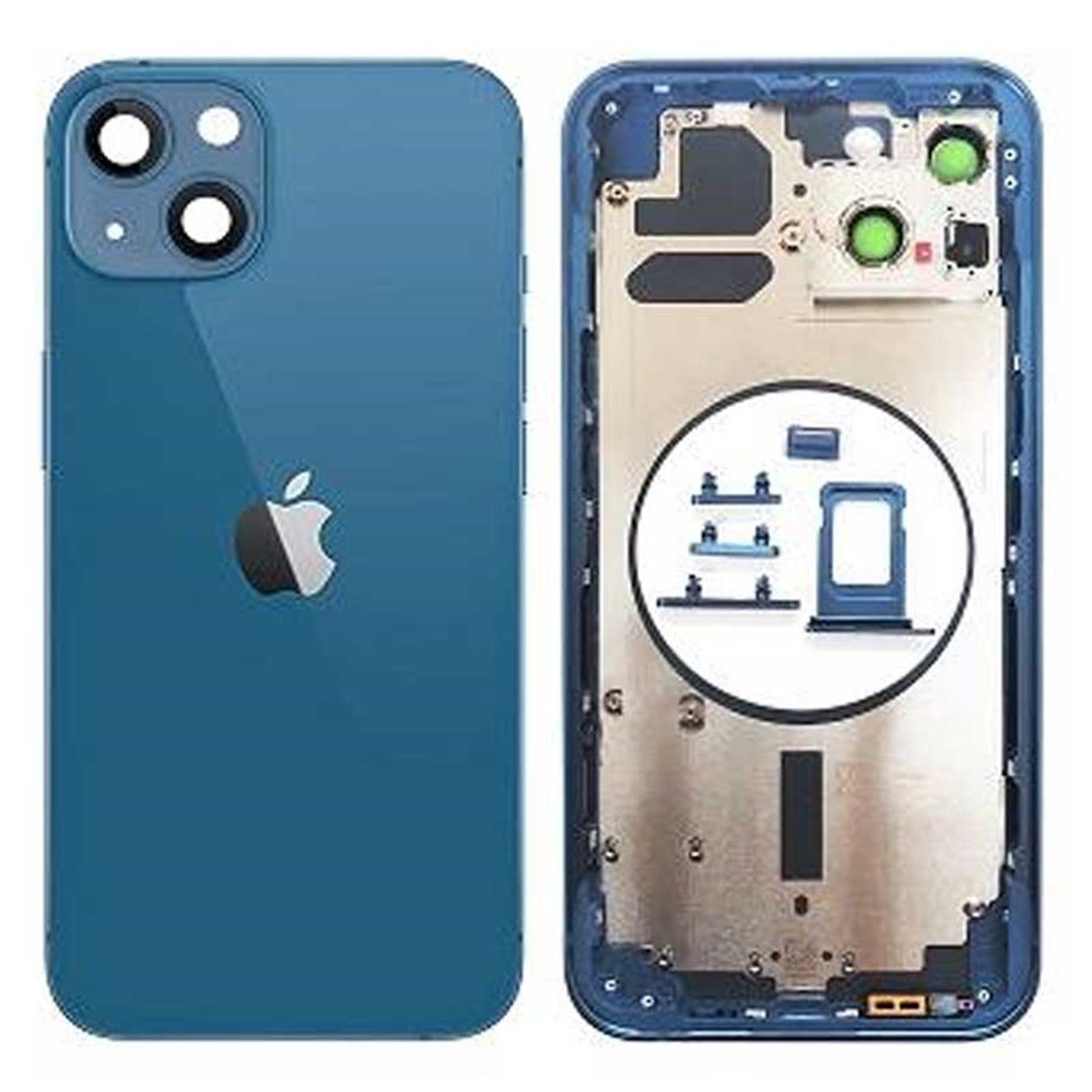 Chasis iPhone 13 Azul (sin componentes) 