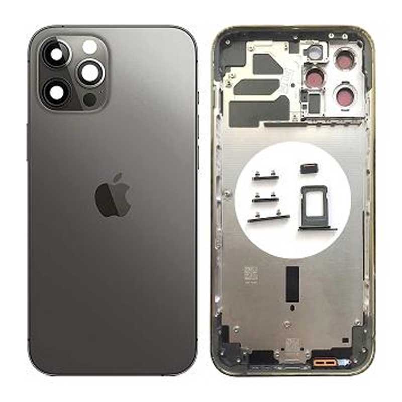Chasis iPhone 12 Pro Max Negro (sin componentes) 