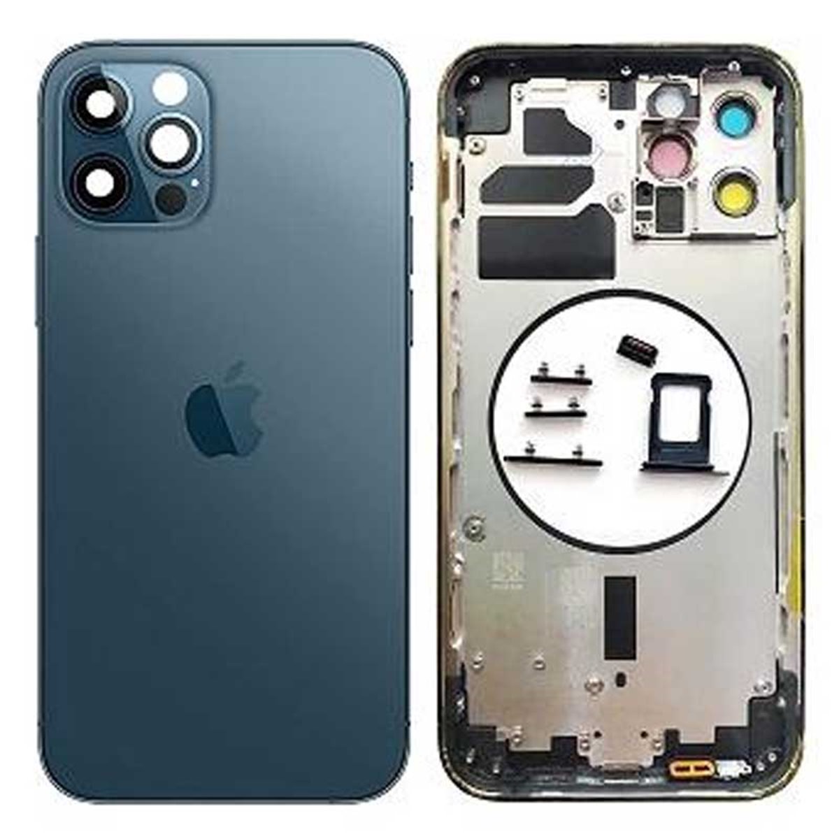 Chasis iPhone 12 Pro Azul (sin componentes)