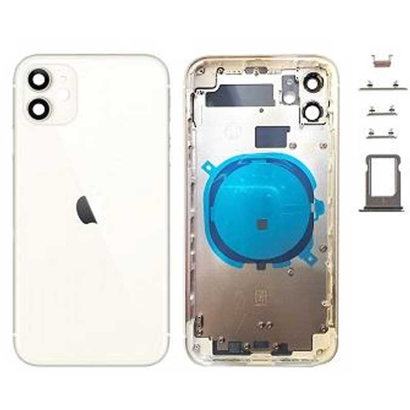 Chasis iPhone 11 Blanco/ Plata (sin componentes)