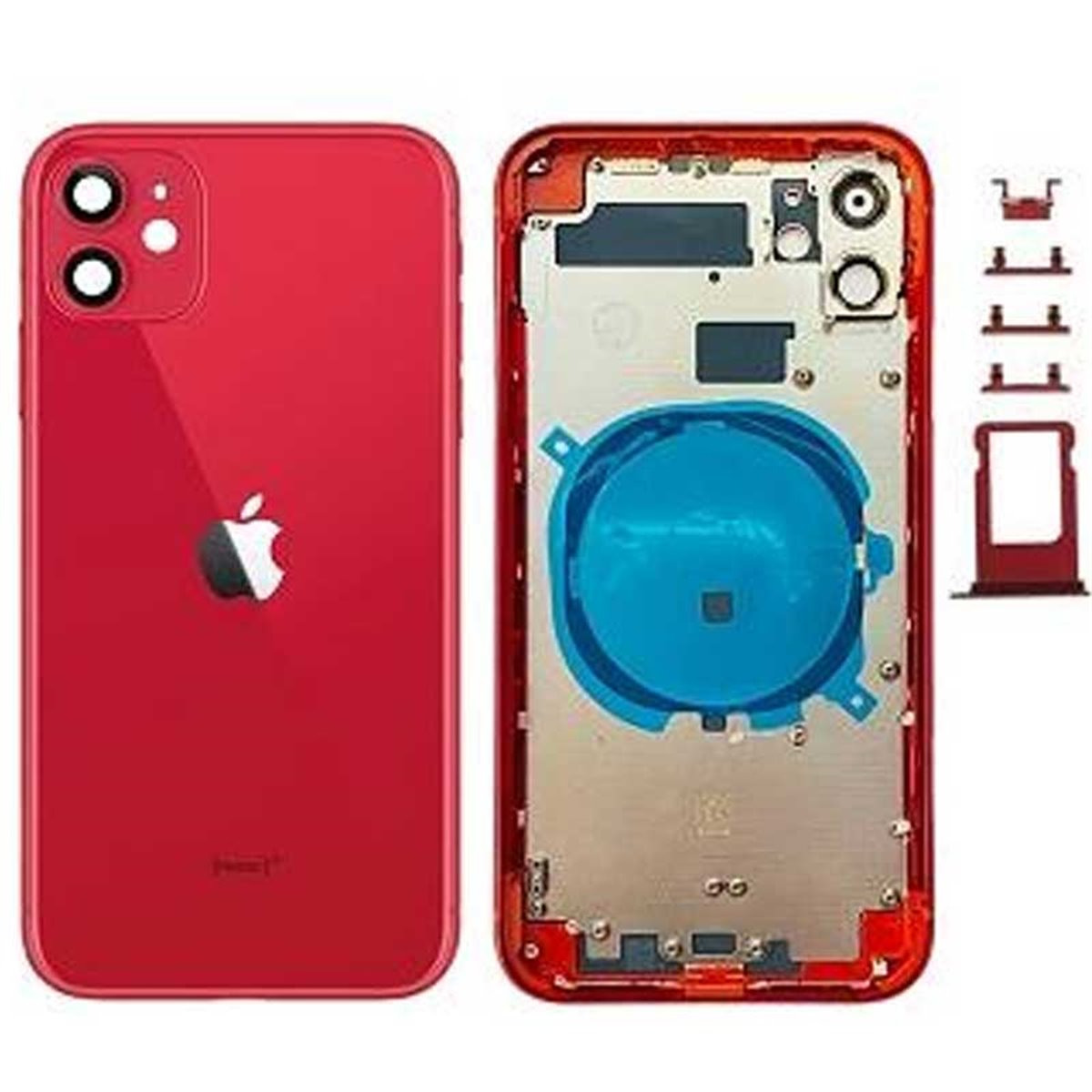Chasis iPhone 11 Rojo (sin componentes)