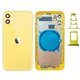Chasis sin componentes iphone 11 (carcaça tapa traseira com logo + marco) Amarillo