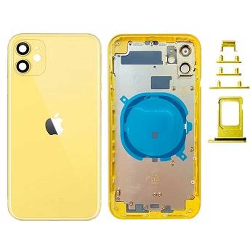 Chasis sin componentes iphone 11 (carcasa tapa trasera + marco) Amarillo