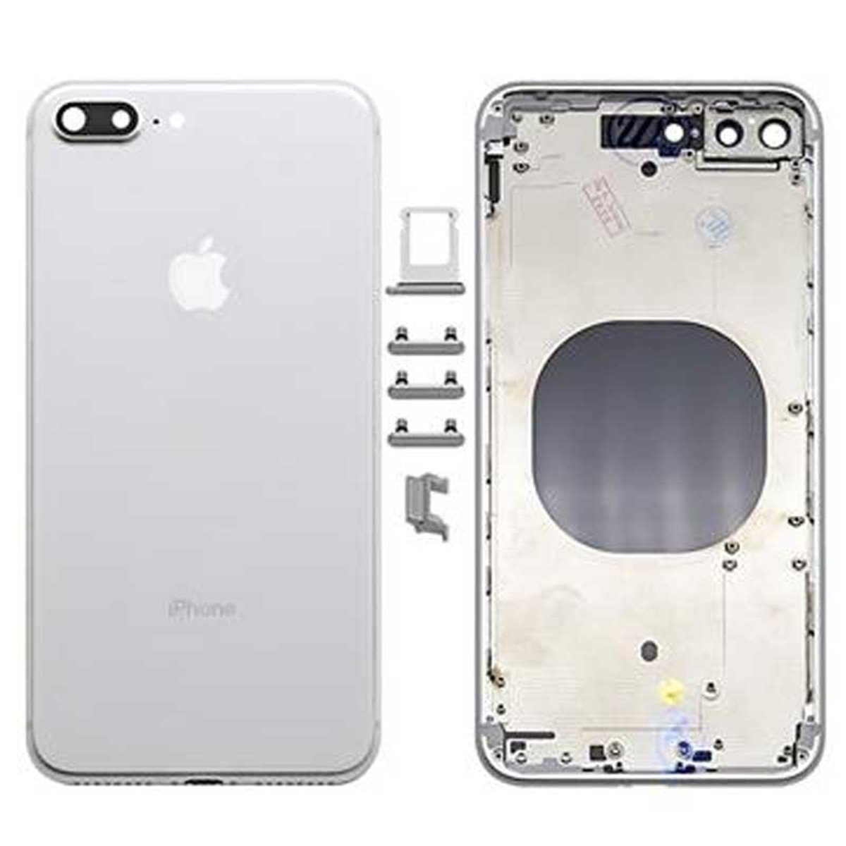 Chasis y tapa trasera sin componente iPhone 8 Plus Blanco
