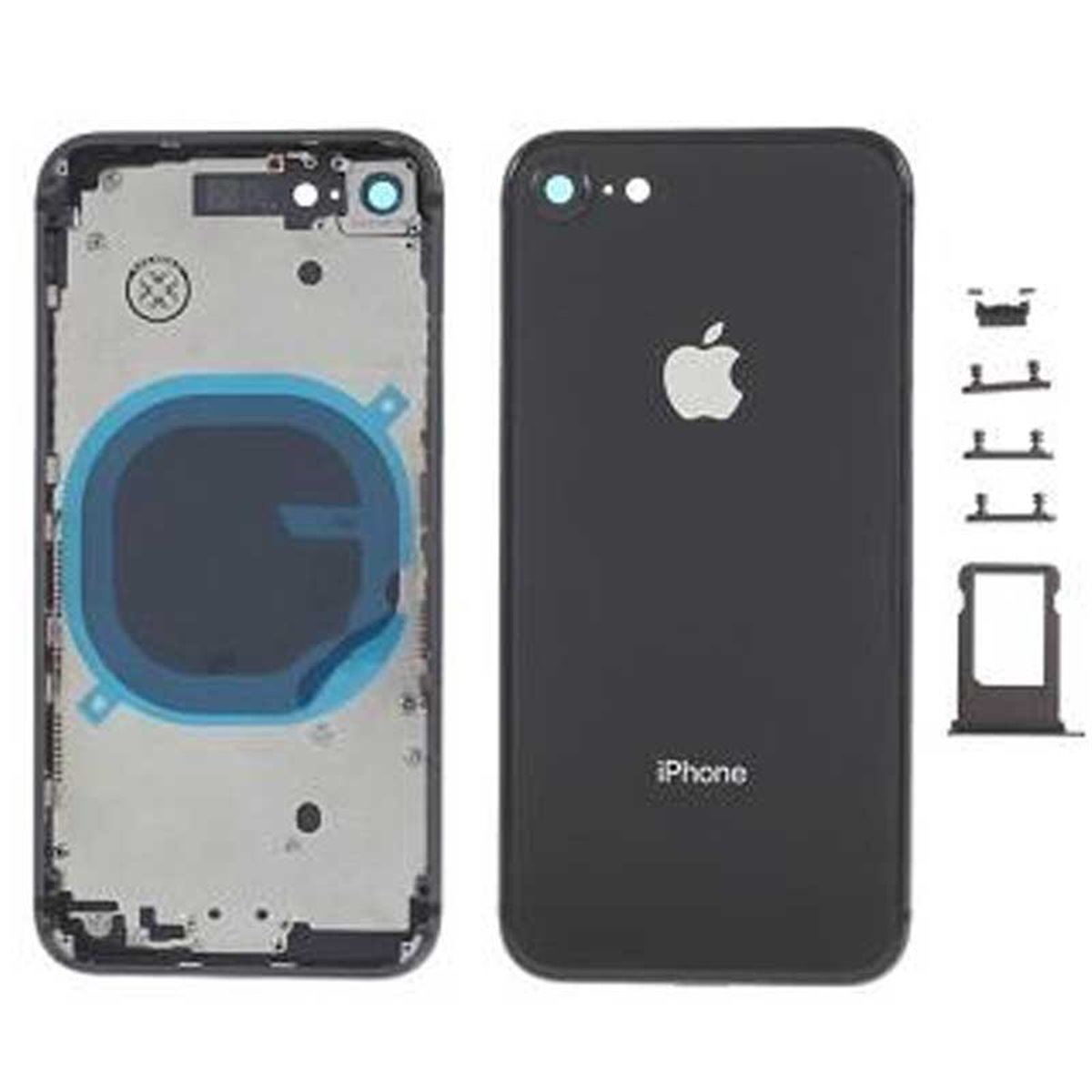 Chasis iPhone 8, iPhone SE 2020 Negro (sin componentes)