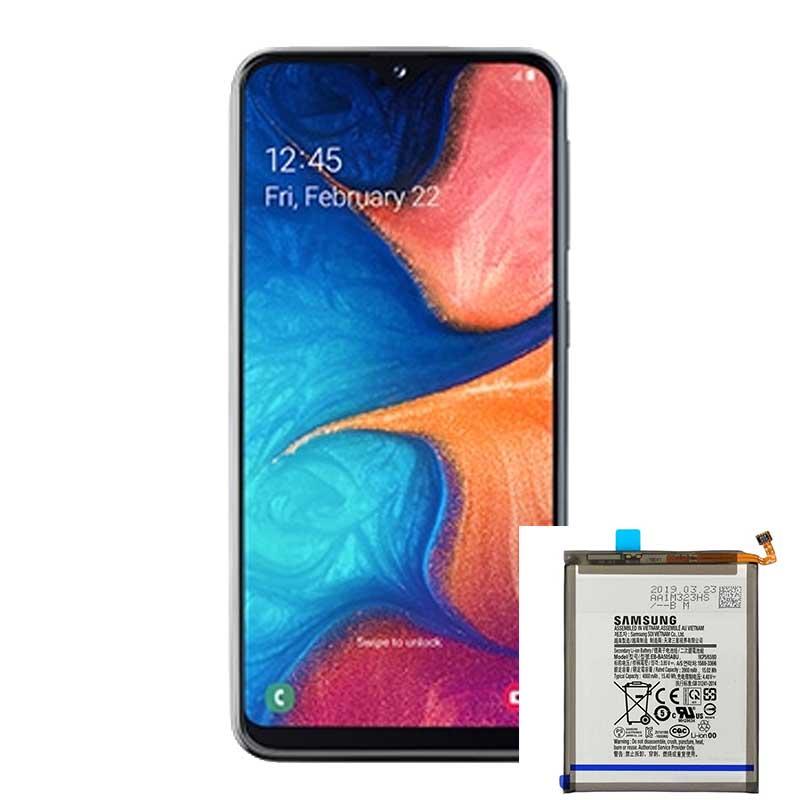 Cambio bateria original Samsung Galaxy A20 A205 Service Pack