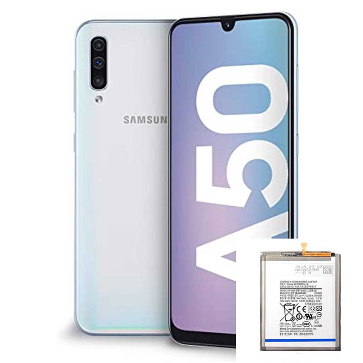 Cambio bateria original Samsung Galaxy A50 A505 Service Pack 