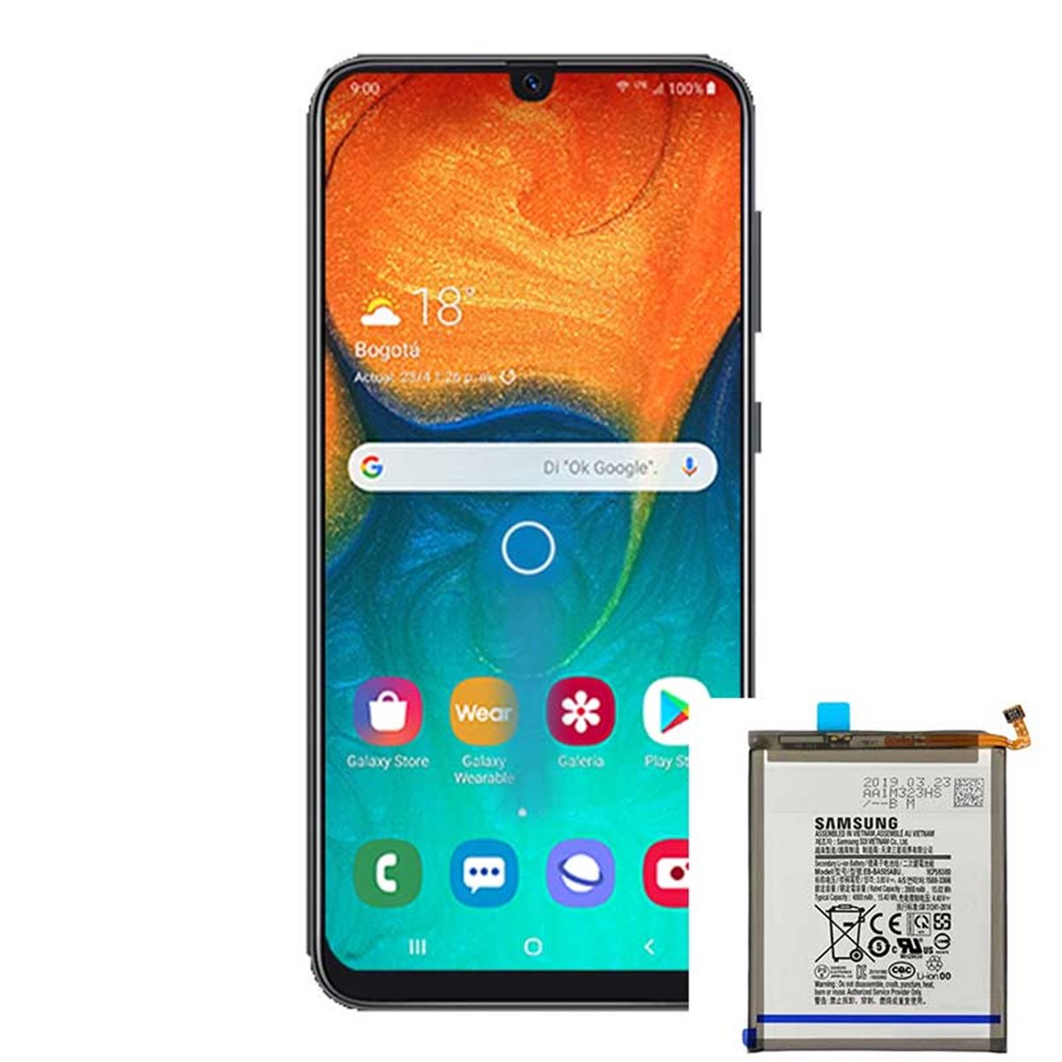 Cambio bateria original Samsung Galaxy A30 A305 Service Pack