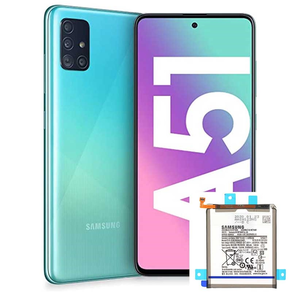 Cambio bateria original Samsung Galaxy A51 A515 Service Pack 