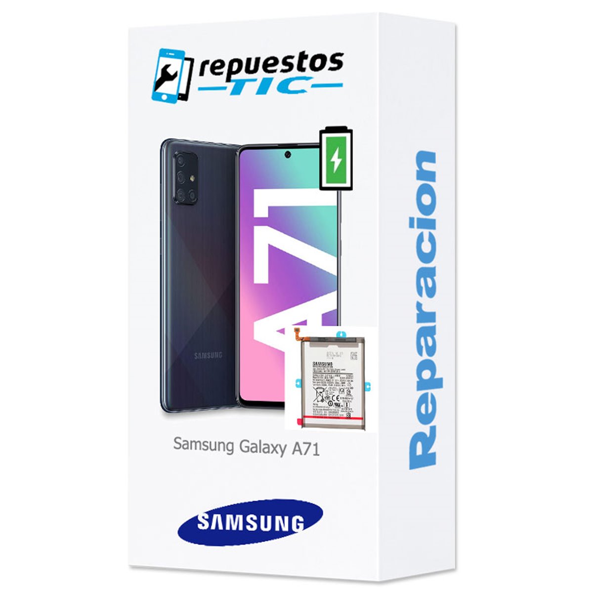 Cambio bateria original Samsung Galaxy A71 A715 Service Pack 