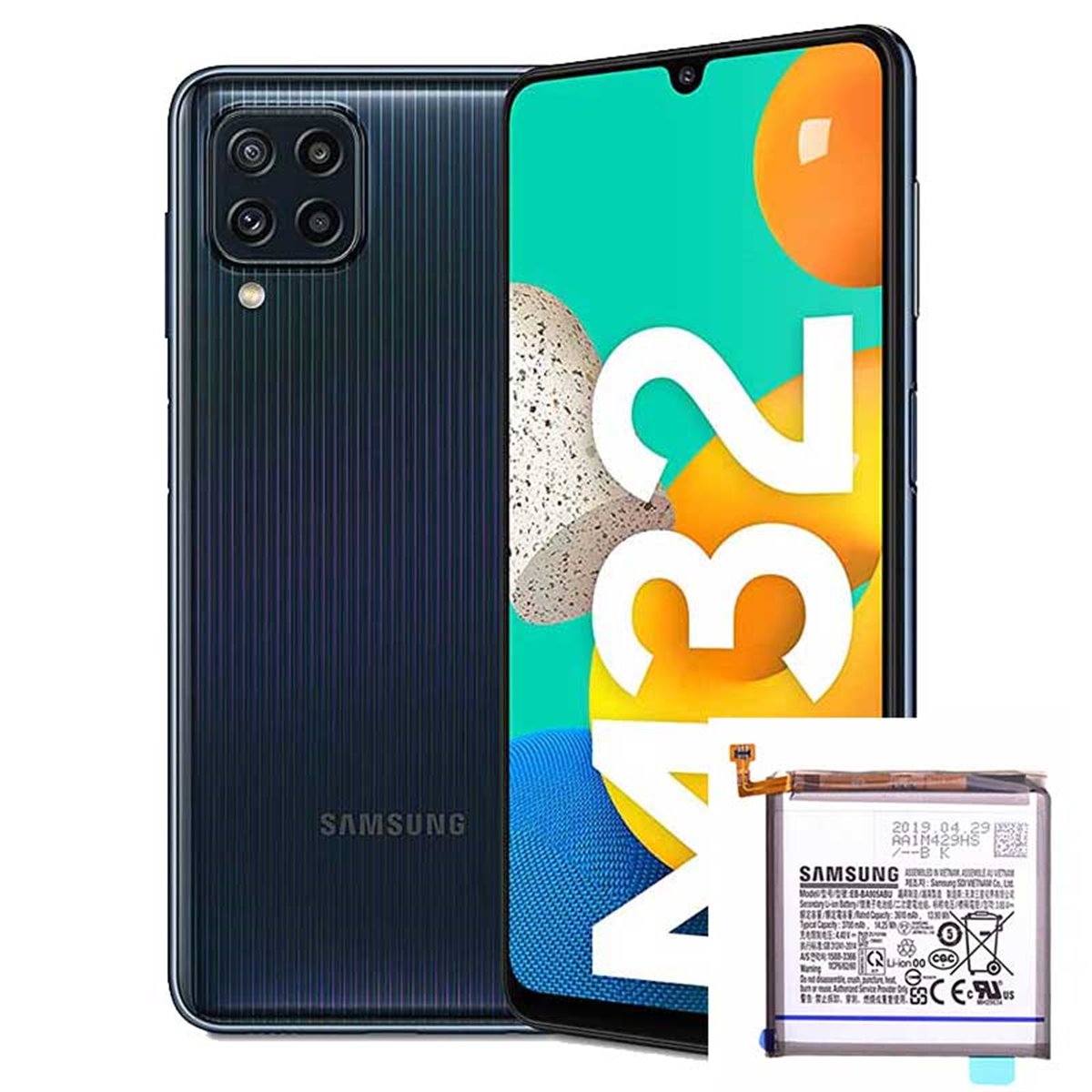 Cambio bateria original Samsung Galaxy M32 M325F Service Pack