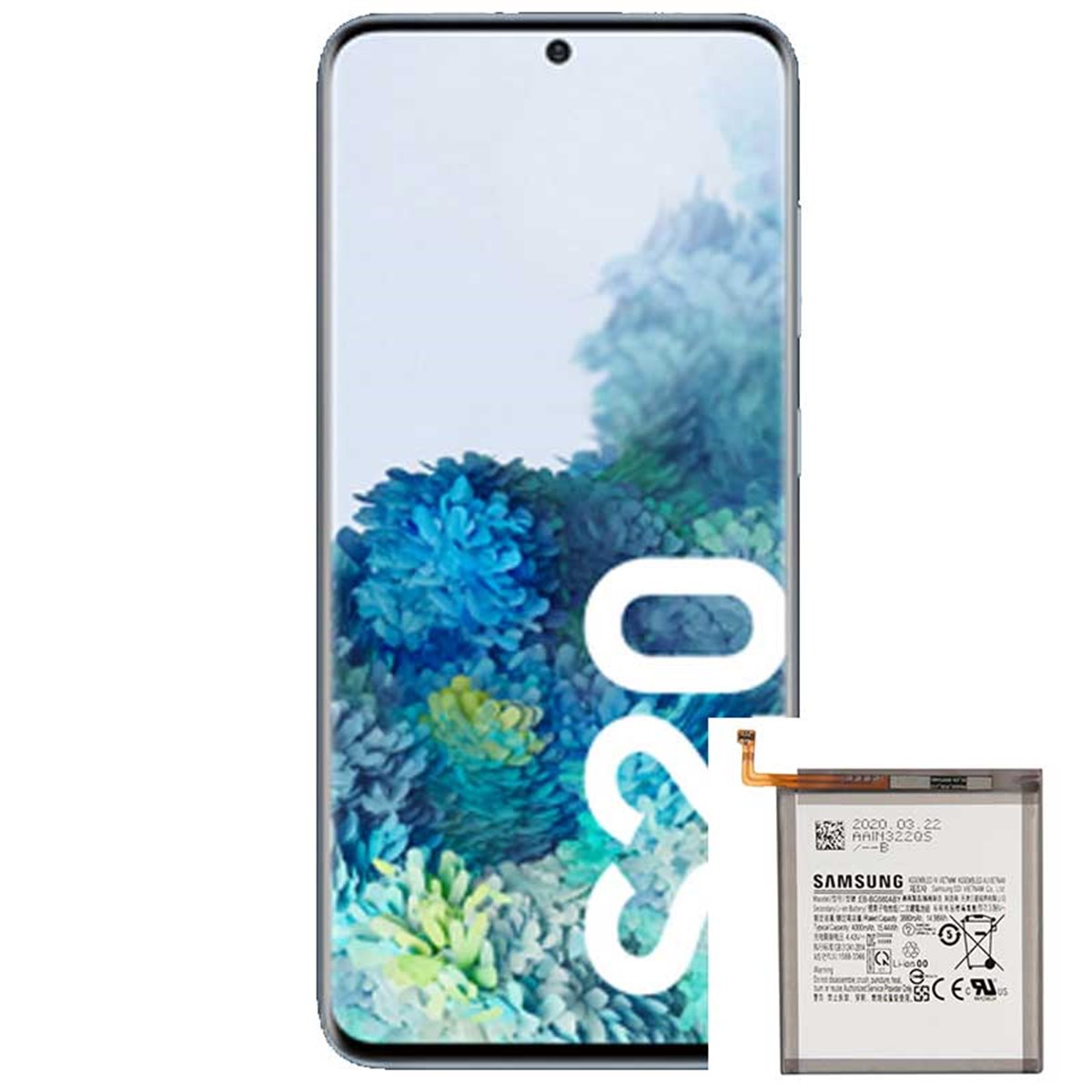 Cambio bateria original Samsung Galaxy S20 5G G981 Service Pack