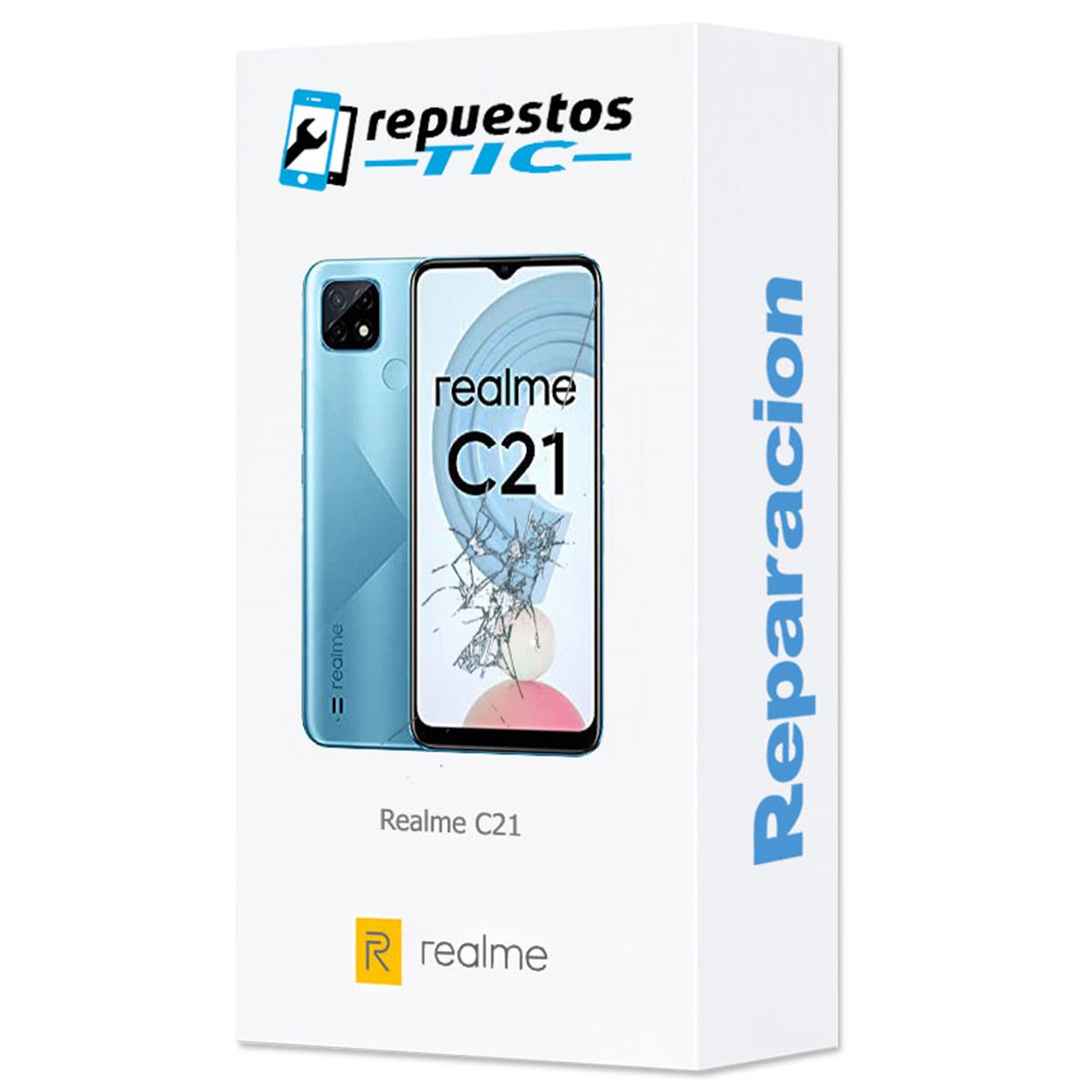 Cambio pantalla Realme C21 RMX3201 completa LCD + tactil