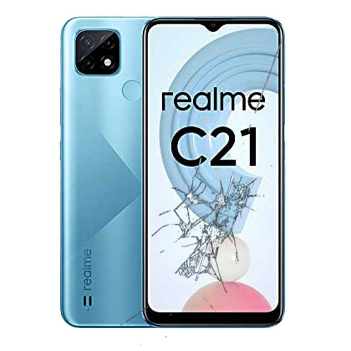 Cambio pantalla Realme C21 RMX3201 completa LCD + tactil