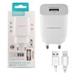 Cargador carga rapida movil  USB-A 2.4 A Cable Lightning