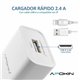 Cargador carga rapida movil APOKIN PC802L USB-A 2.4 A Cable Lightning