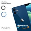 Lente camara trasera con marco iPhone 12 Mini Azul (superior, Ultra Gran Angular)