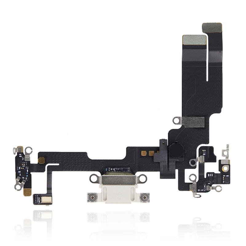Flex conector de carga y micro iPhone 14 Blanco