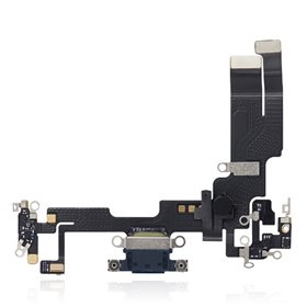 Flex conector de carga y micro iPhone 14 Azul