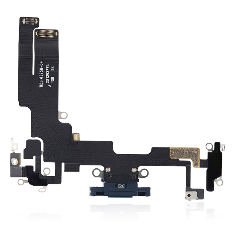 Flex conector de carga y micro iPhone 14 Azul