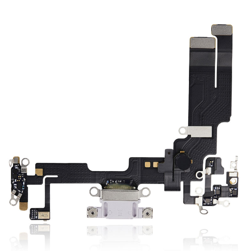 Flex conector de carga y micro iPhone 14 Purpura