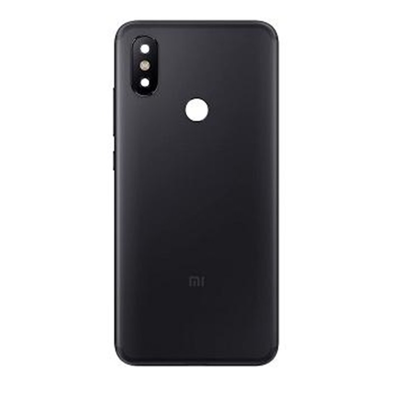 TAPA TRASERA CON LENTE PARA XIAOMI MI A2/MI 6X NEGRO