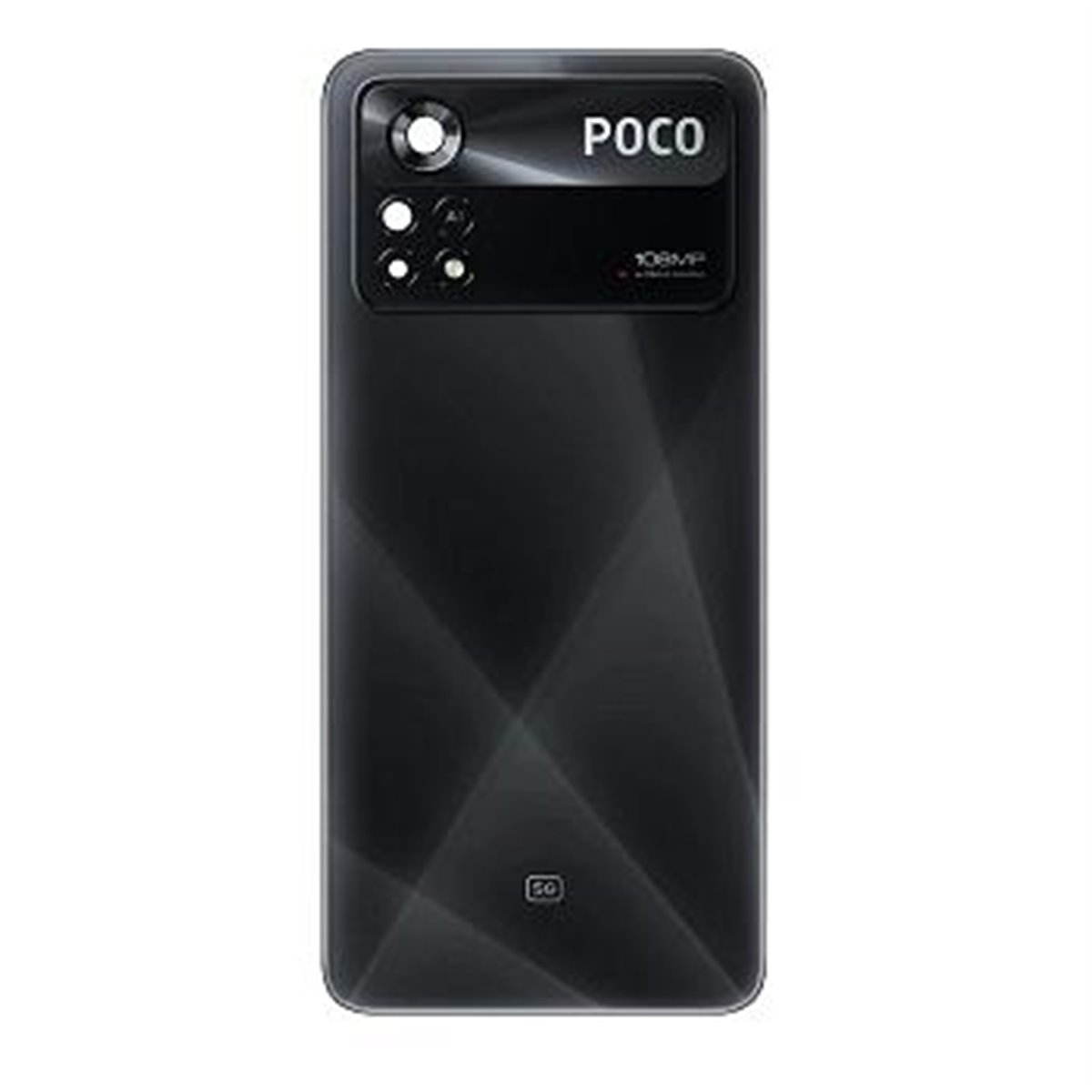 TAPA TRASERA CON LENTE PARA XIAOMI POCOPHONE X4 PRO NEGRO